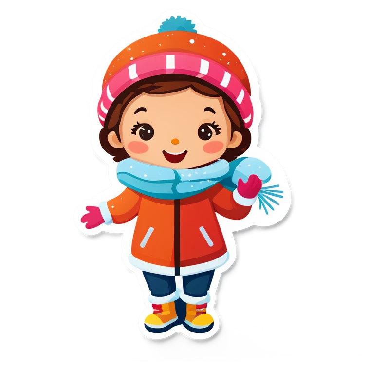 Kids snow emoji