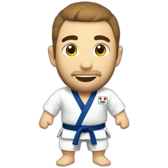 Judoka qui fait un étranglement emoji