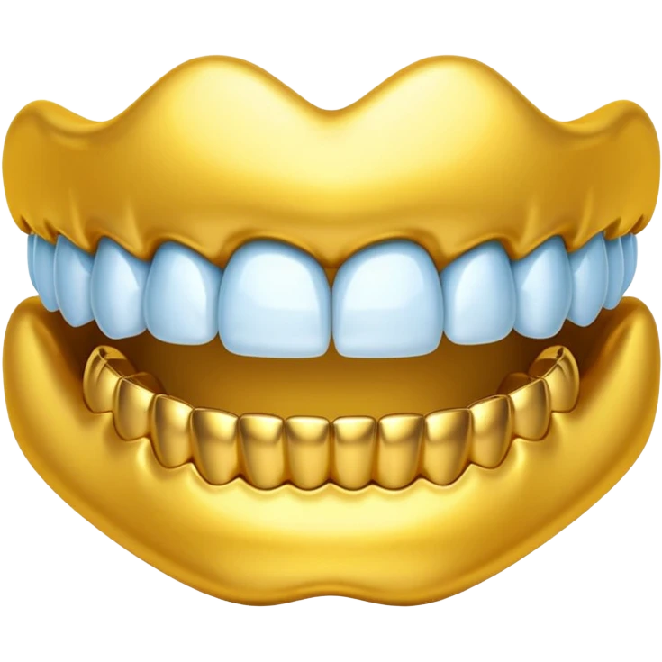 Gold teeth grillz emoji