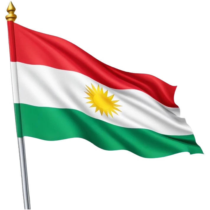Kurdistan Flagge emoji