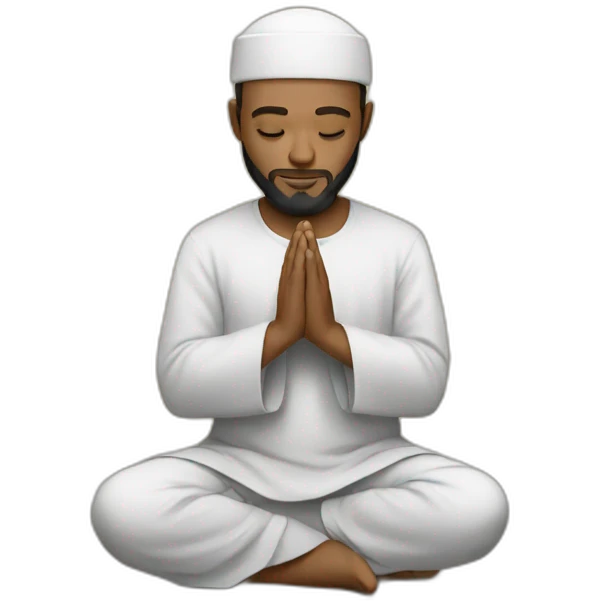 Islam man praying emoji
