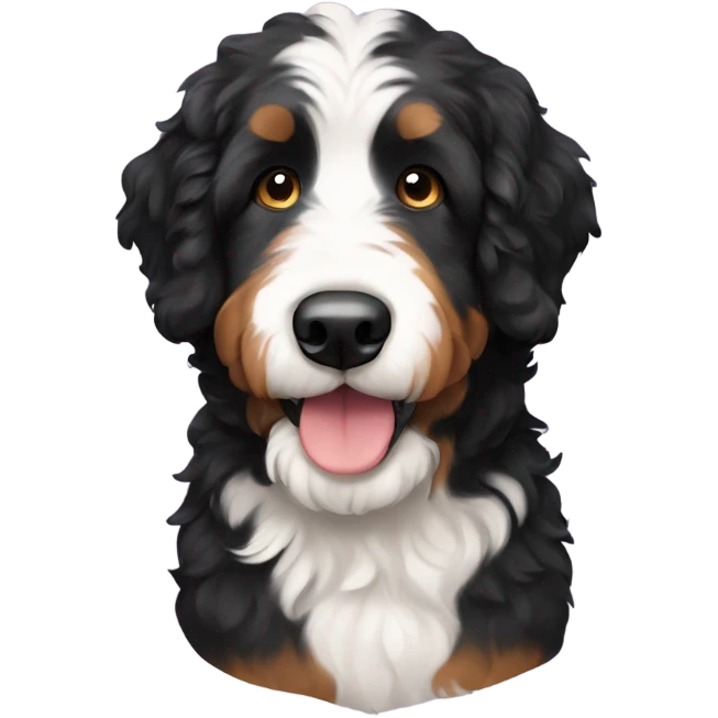 bernedoodle dog emoji