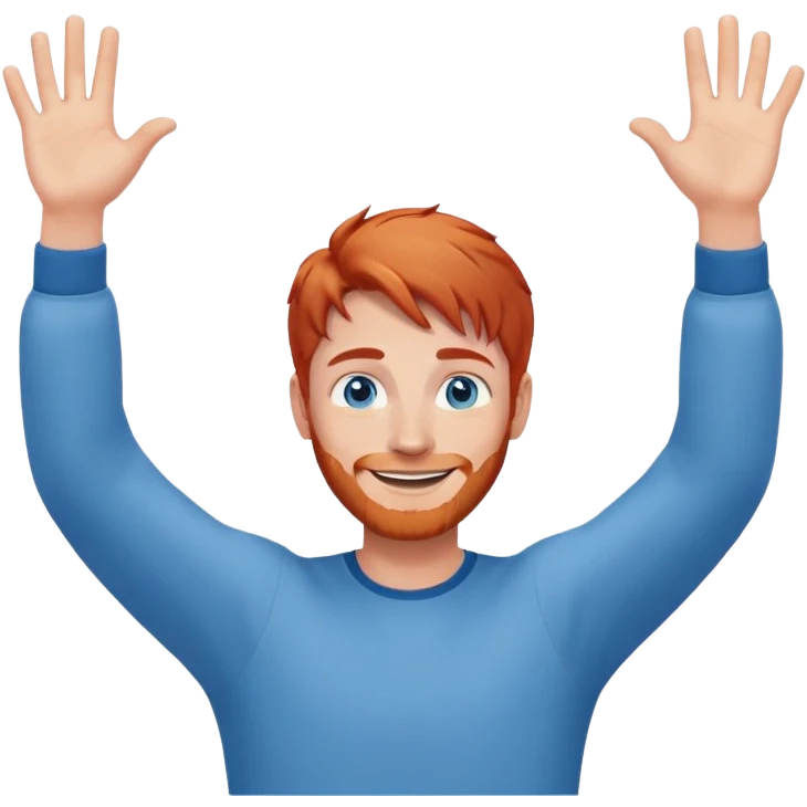 рыжий парень разводит руками emoji