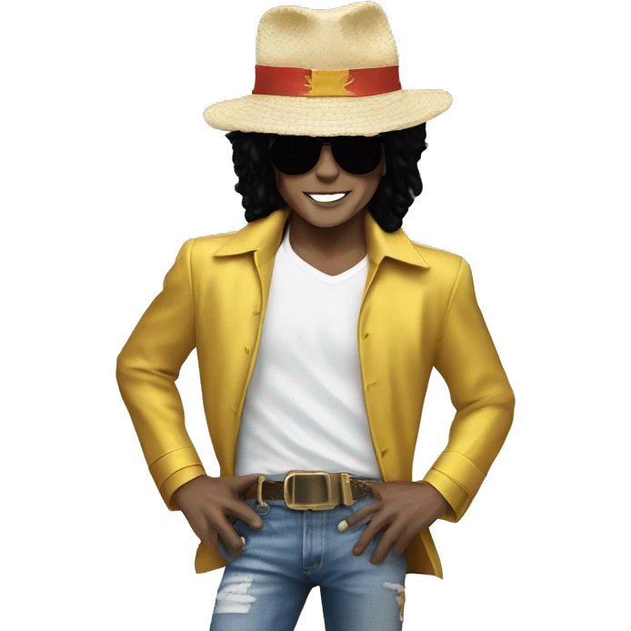 Michael Jackson on a beach emoji