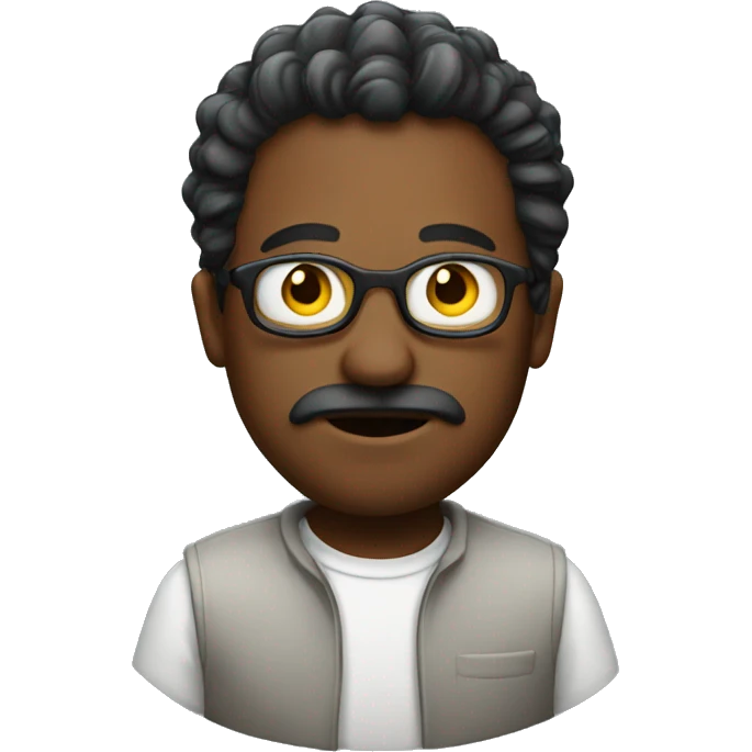 funky emoji who is a writer emoji