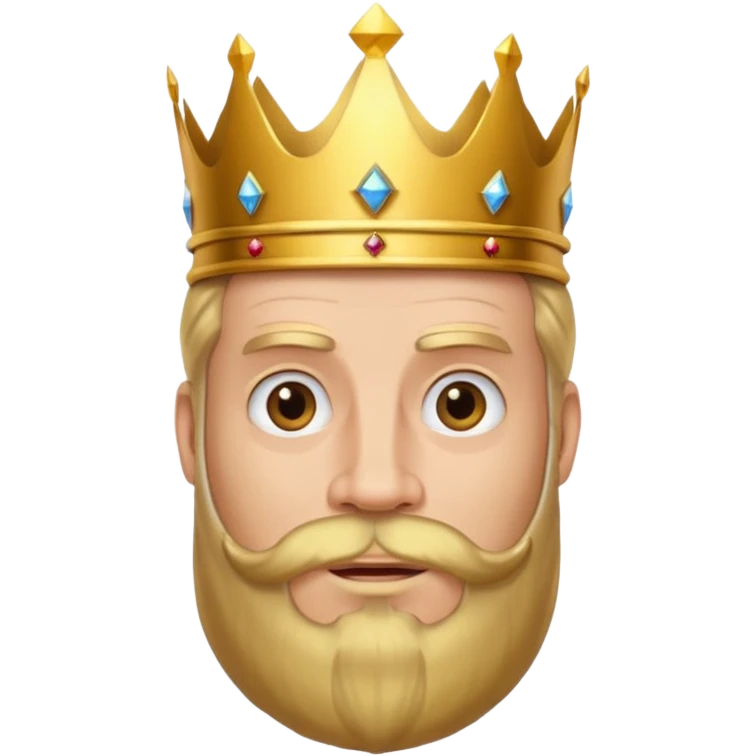 King Hyssen gold beard  emoji