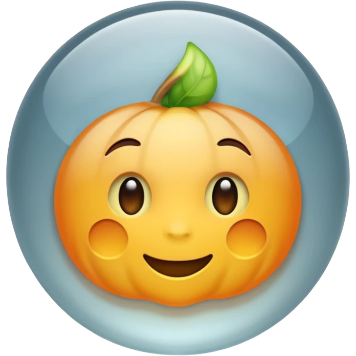 AI matte glass transluscent image generator emoji