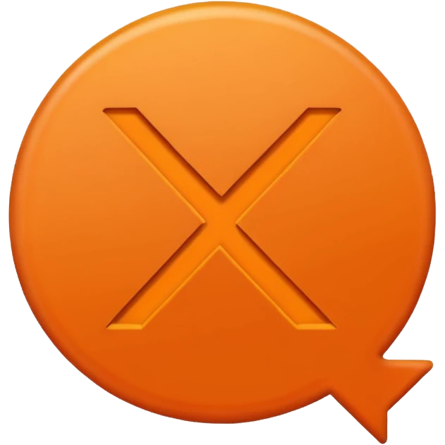 mach mir einen orangenen richtig hacken so wie der hier ✅ nur in orange emoji