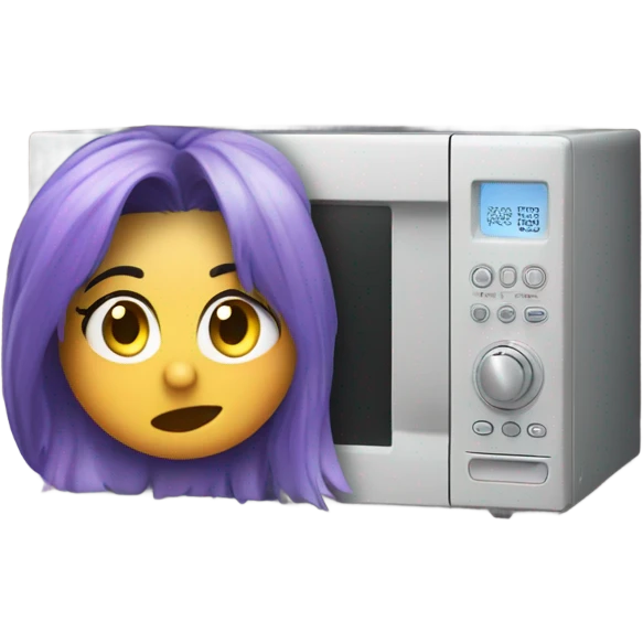 a person playing my little pony games on a microwave emoji