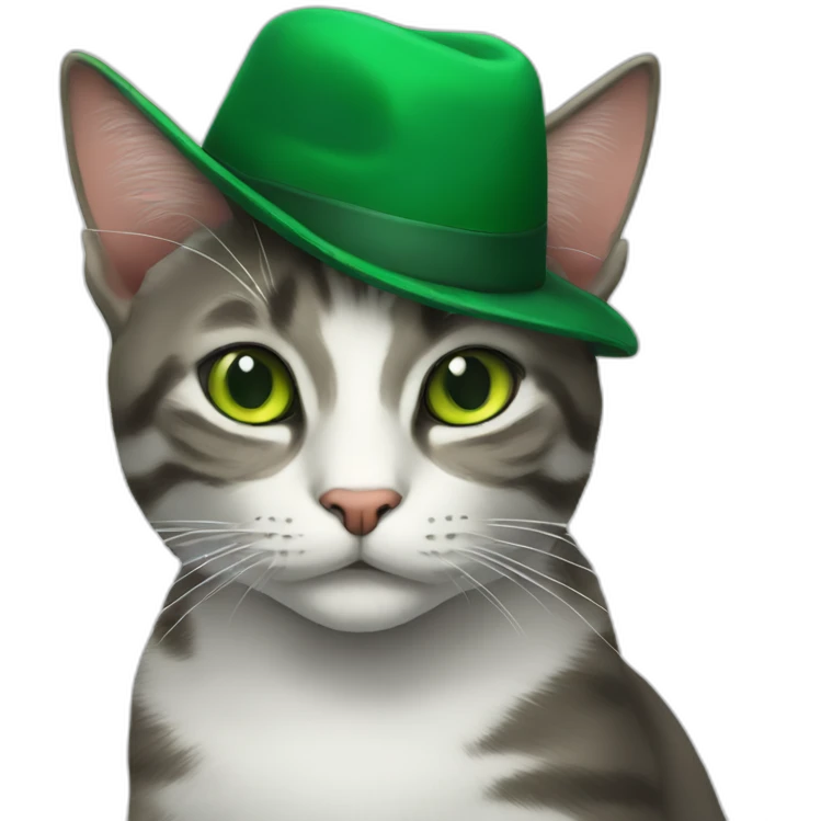 the cat in the green hat emoji