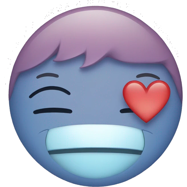 Smile with sleep zzz and little heart around emoji