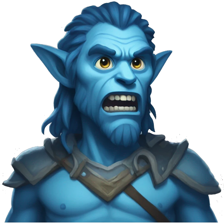 spectral giant blue firbolg surprised emoji