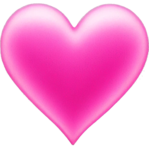 shining pink heart emoji