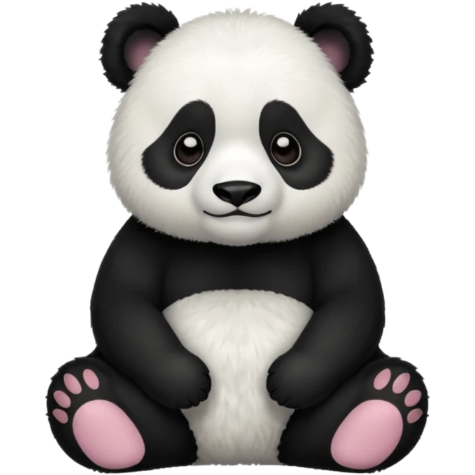 High resolution of panda emoji