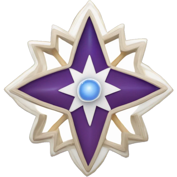 create an emoji that represents the Bahá'í Faith, similar to the religious symbols for Christianity (✝️), Judaism (✡️), and Islam (☪️). The Bahá'í symbol should feature a nine-pointed star, which is a key symbol in the Bahá'í Faith emoji