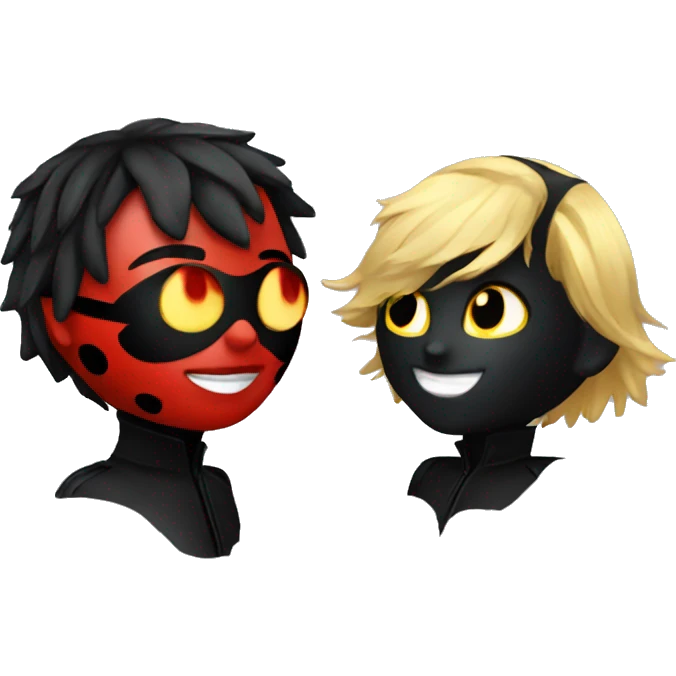 Ladybug and chat noir emoji