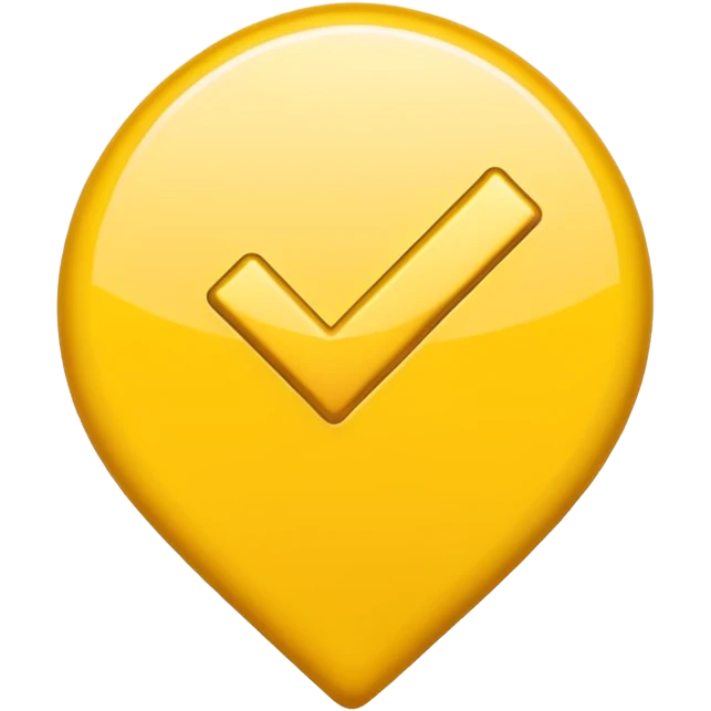Желтая галочка emoji