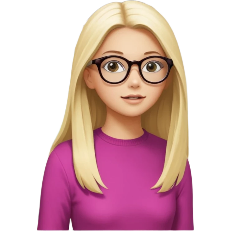je voudrai un emoji d'une fille aux cheveux longs et blonds avec des lunettes entrain de découper, une entrain de faire un jeu de société, une qui cuisine, emoji