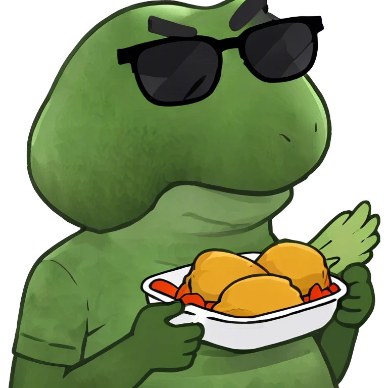 Black person eating chicken  emoji