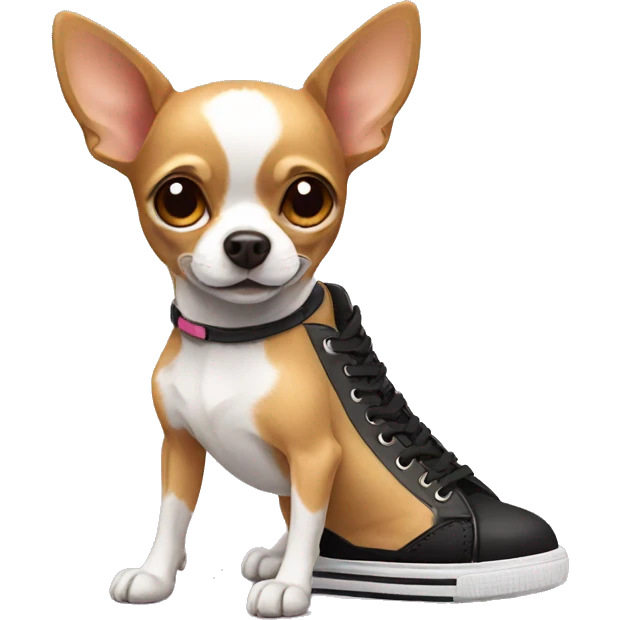 Chihuahua wearing shoes  emoji