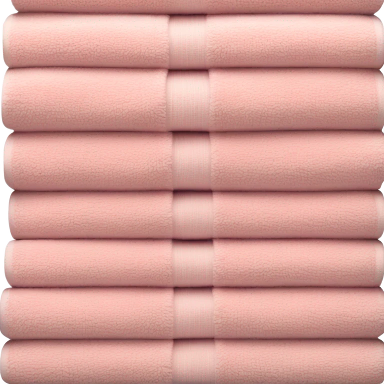 Light pink stacked towels emoji