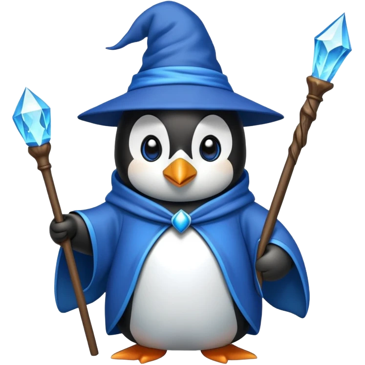 Penguin Wizard emoji