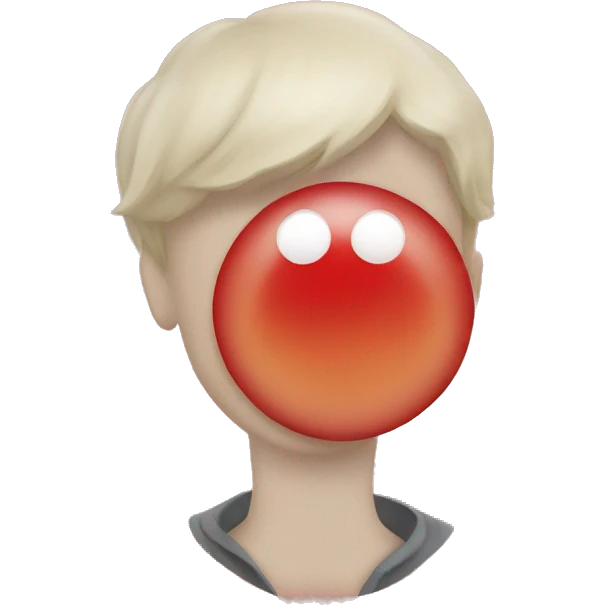 A red spot on neck emoji