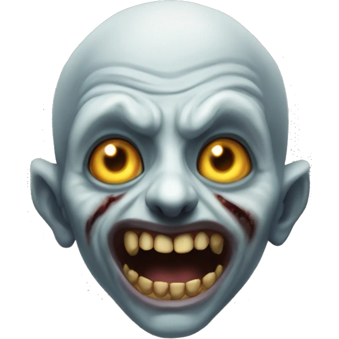 ghoul: Mischievous and occasionally malevolent spirits that inhabit wizarding dwellings, often found in attics or basements. emoji