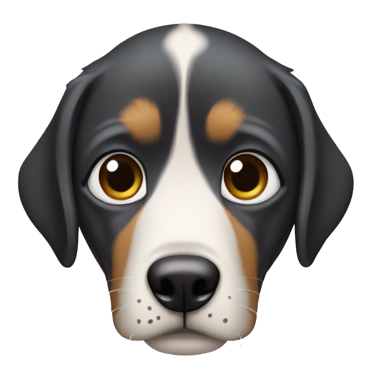 Perro con cicatrice en el ojo emoji