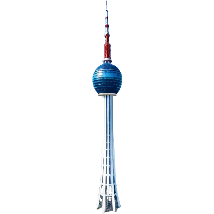 ​Cinematic Realistic N Seoul Tower, depicted in brilliant daylight as a slender, single-column tower rising from a modern cityscape, crowned by a sleek cylindrical observation deck offering panoramic views over Seoul, with crisp glass and steel surfaces reflecting clear blue skies and subtle architectural details that capture its futuristic elegance, emoji