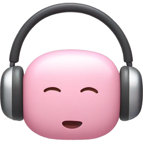 pink earpods max emoji