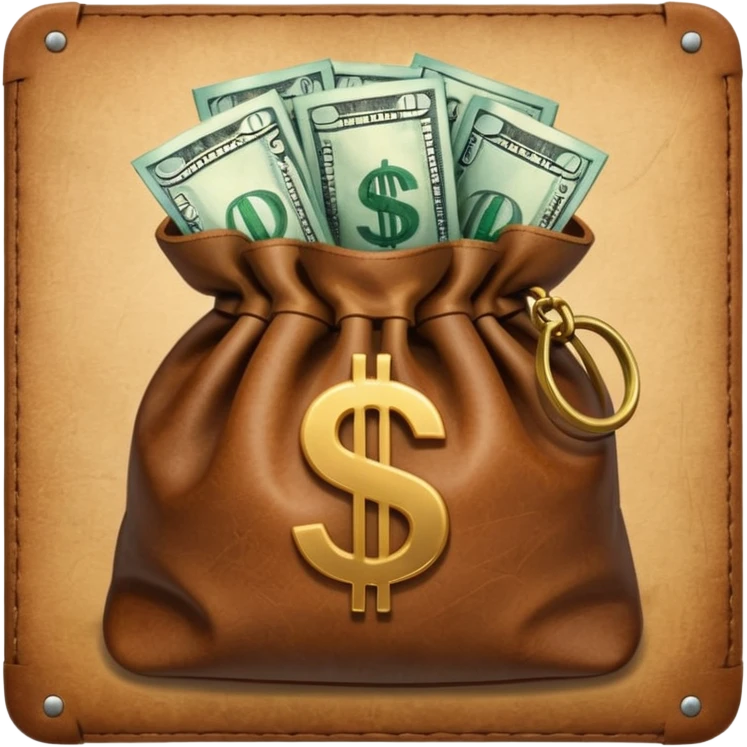 bag with a dollar sign emoji