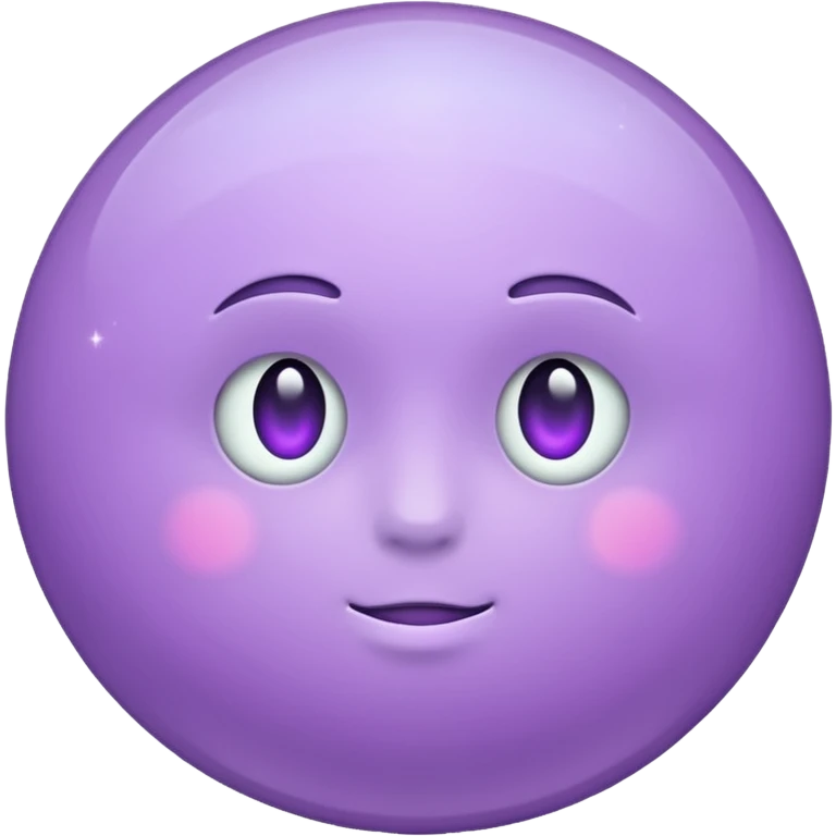 realistic lilac moon emoji