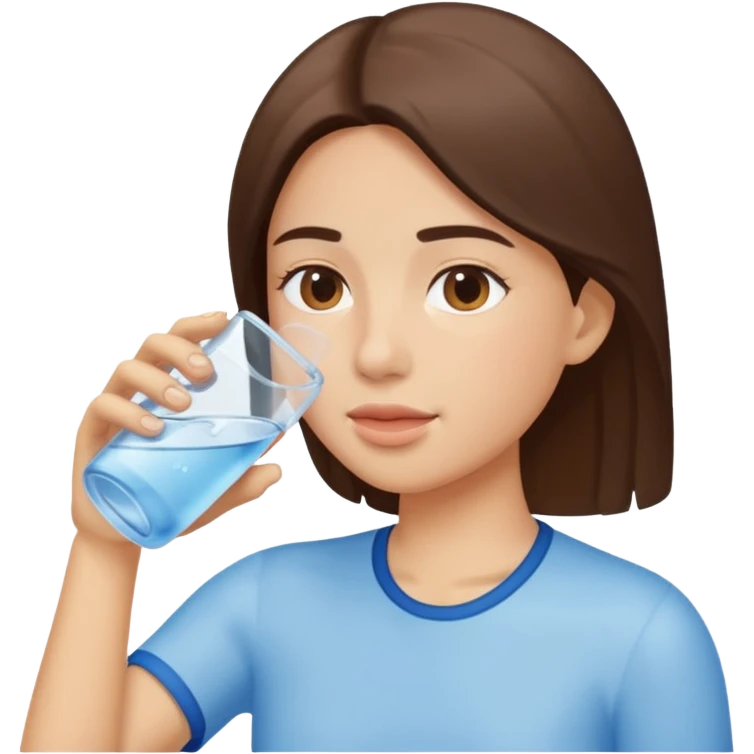 drinking water emoji