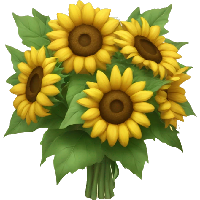 Bouquet of sunflowers emoji