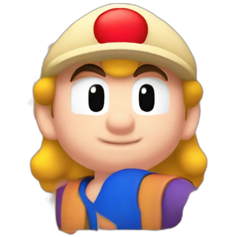 Mario qui embrasse peach emoji