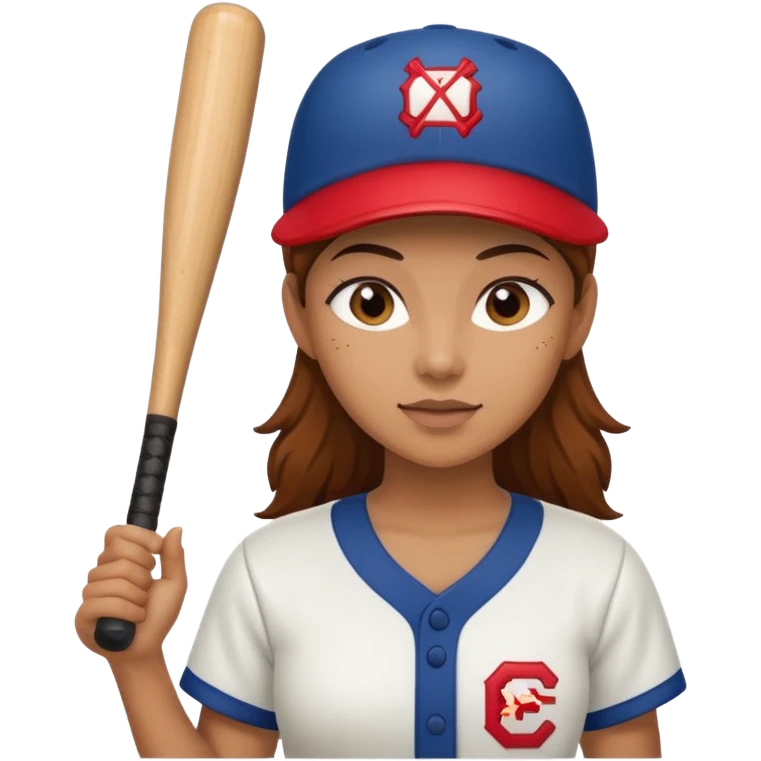 woman baseball player emoji