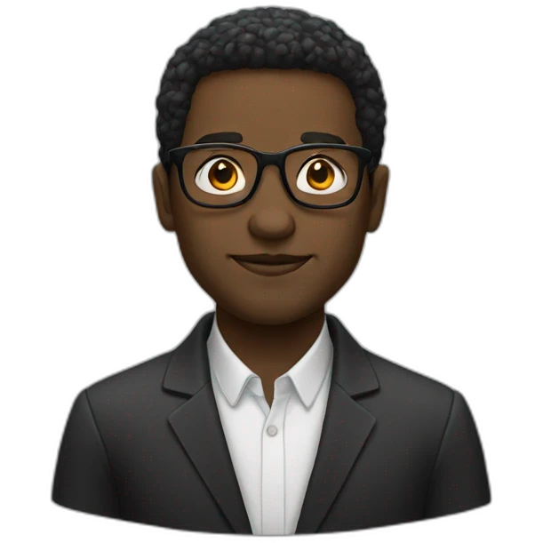 black glasses man who white people emoji