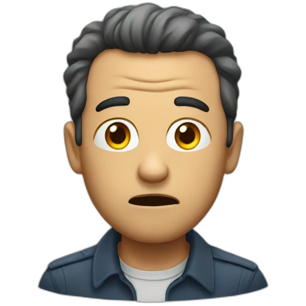 Man afraid emoji