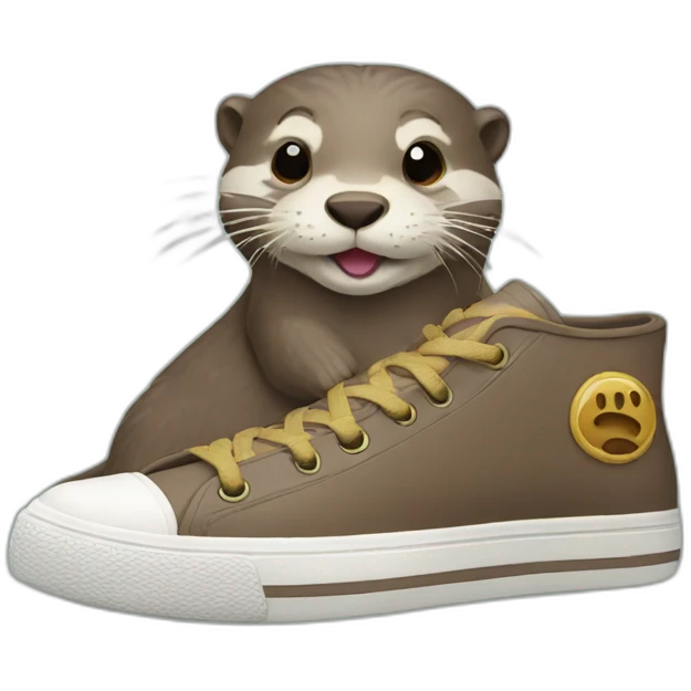 otter with sneakers emoji