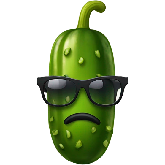 Pickle with sunglasses  emoji