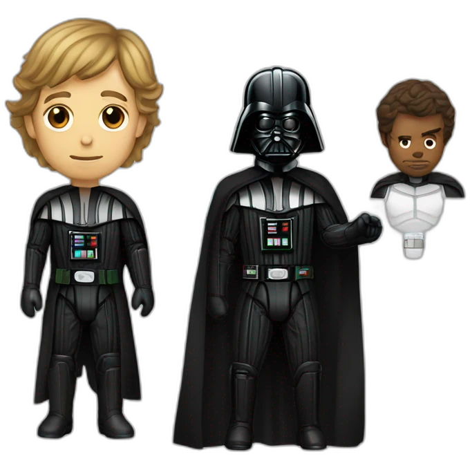 mix darth vader luke skywalker emoji