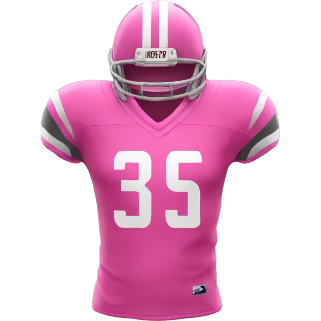 Football jersey pink emoji