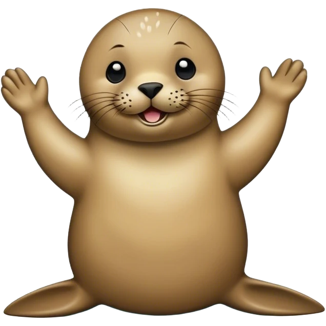 Seal celebrating emoji