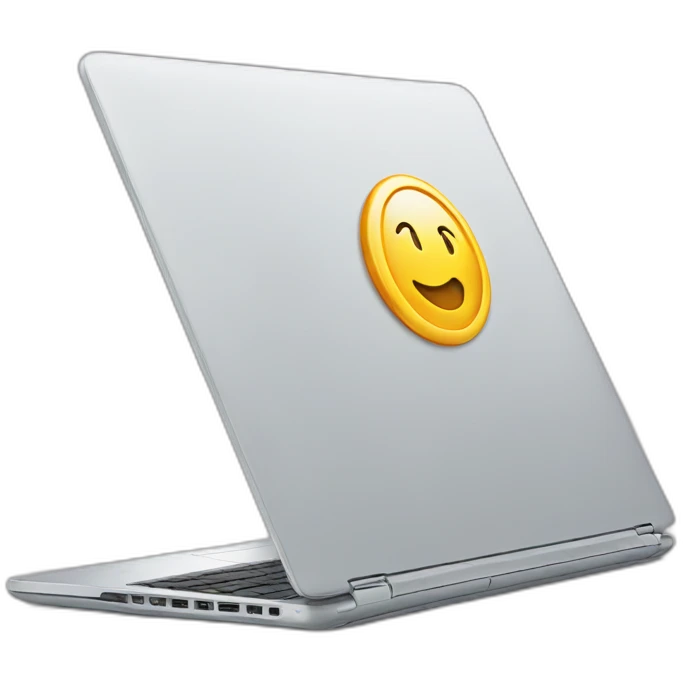 laptop with a circling logo on top showing it is going to be replaced emoji