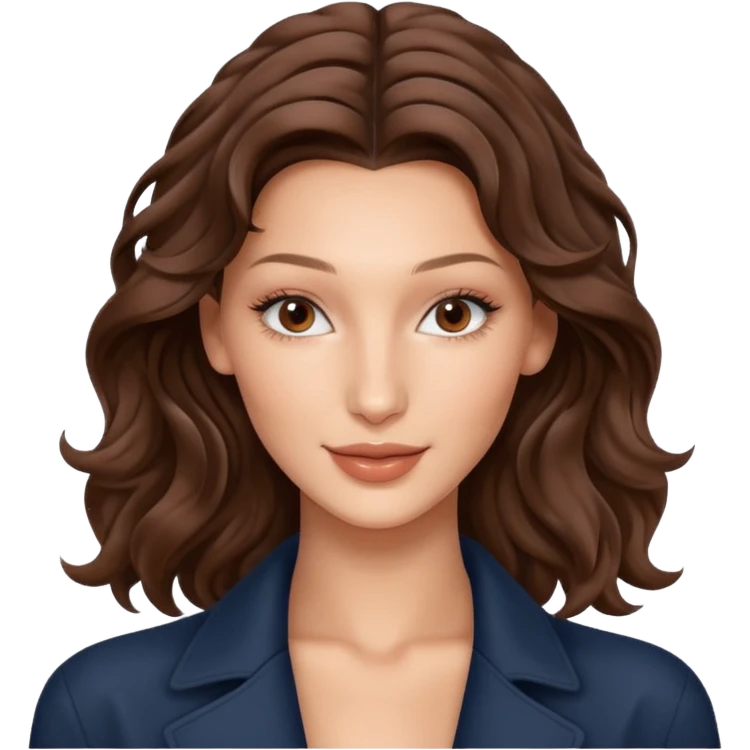 Bella hadid wavy hair emoji