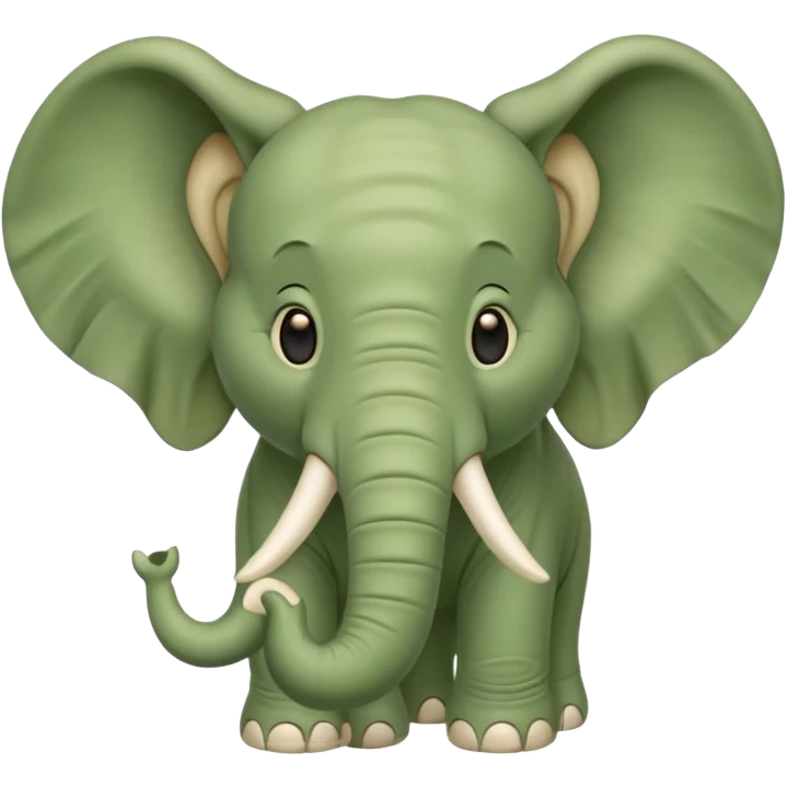 Зелёный слоник emoji