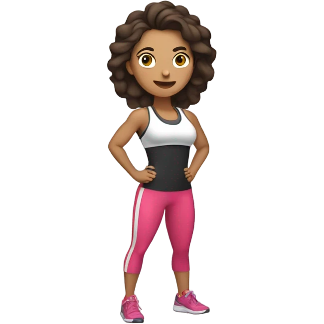 Latina working out emoji