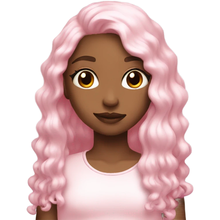Aesthetic light pink emoji