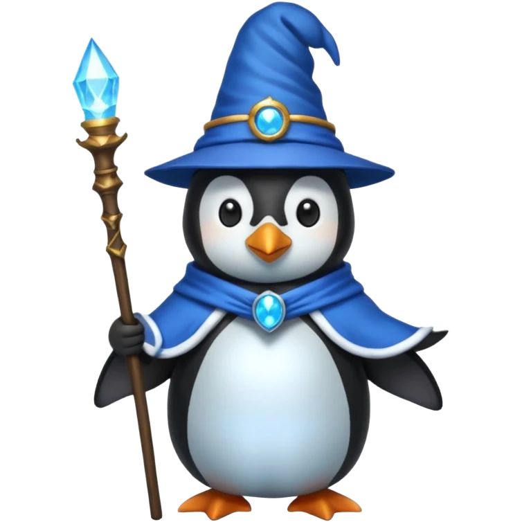 Penguin Wizard emoji